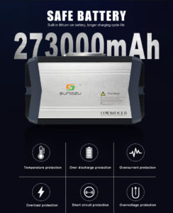 SUNGZU 1000W SAFE BATTERY 273000MAH
